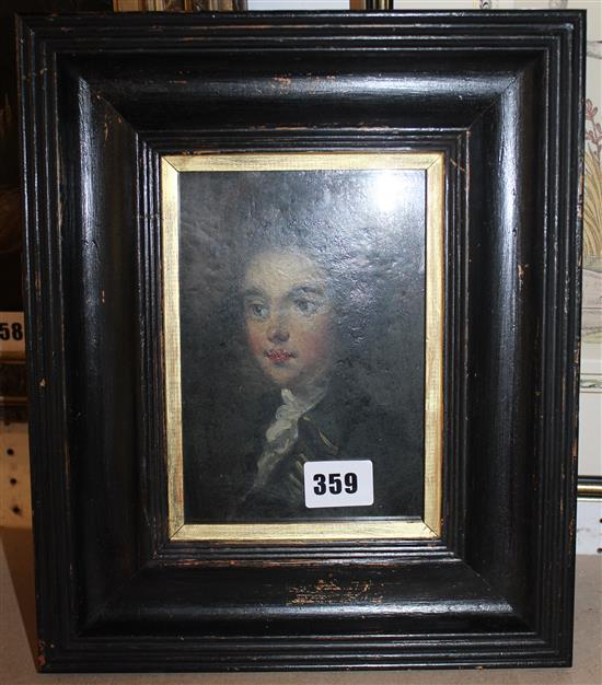 Painting of a young man